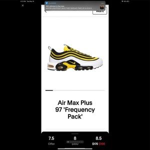 Air max 97 frequency pack in mint condition